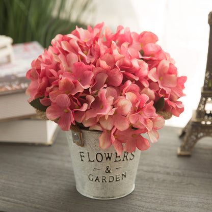 Country Grace Series - Artificial Silk Rose Bouquet Arrangement For Living Room And Indoor Decoration