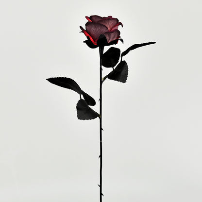 Gothic Artificial Rose - Black White Red Rose for Photography Gift and Home Decoration