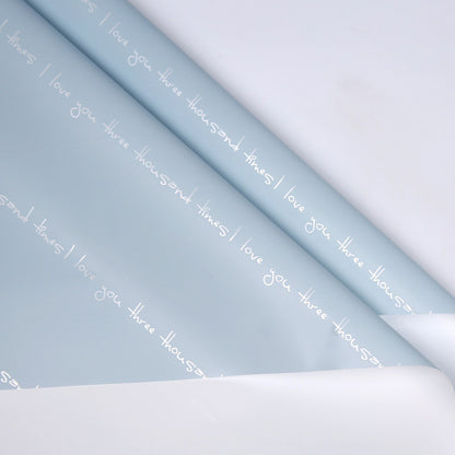 I Love You Three Thousand Times - Flower Wrapping Paper –