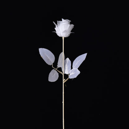 Gothic Artificial Rose - Black White Red Rose for Photography Gift and Home Decoration