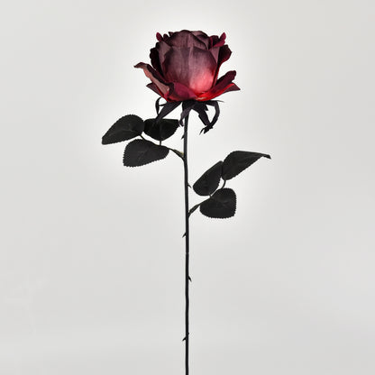 Gothic Artificial Rose - Black White Red Rose for Photography Gift and Home Decoration
